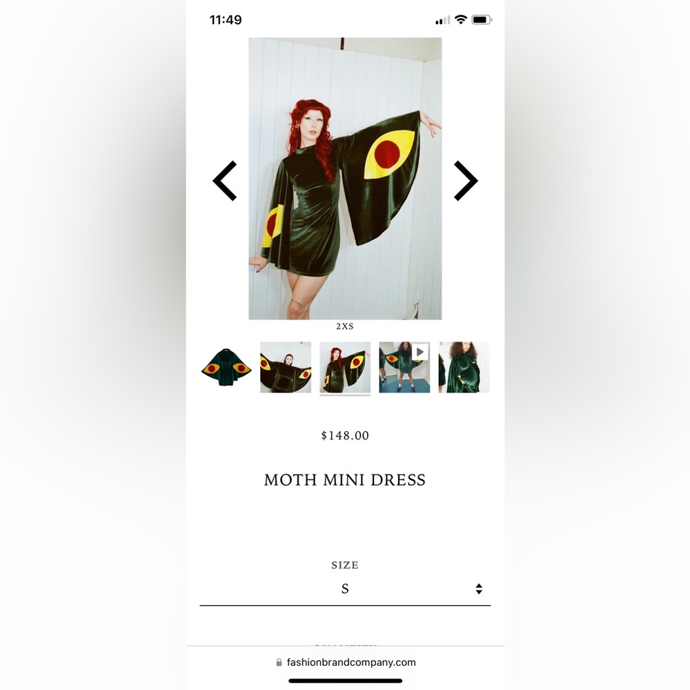 Mini Moth Dress from Fashion Brand Company